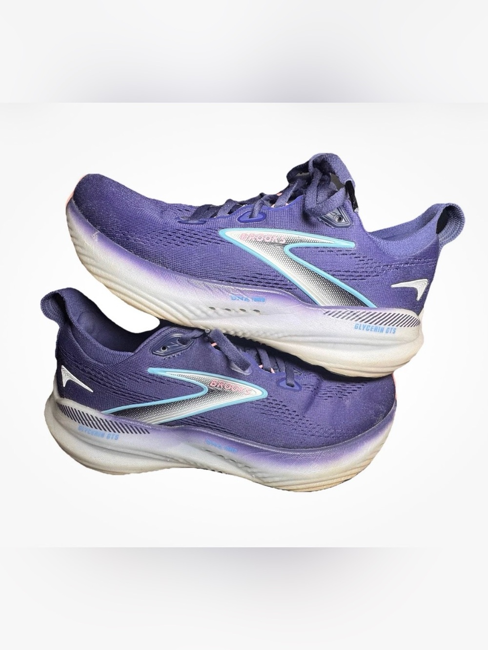 Brooks Women’s Purple and Light Blue Glycerin GTS Running Shoes
